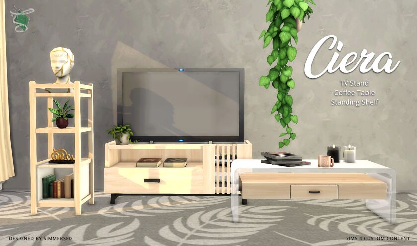 Ciera Living Room Set 1 Ciera Living Room Set Sims 4 CC