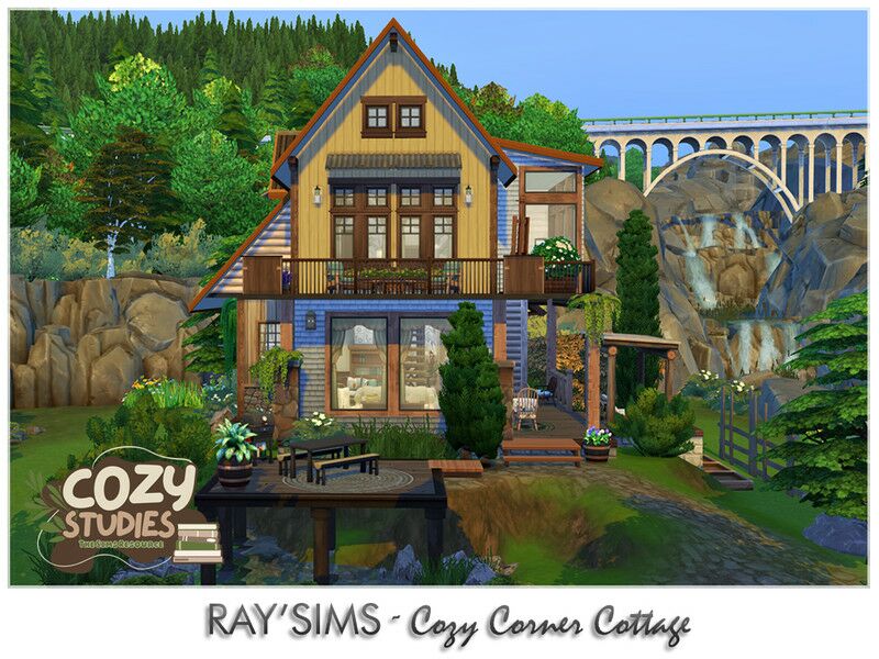 Cozy Corner Cottage 1 Cozy Corner Cottage Sims 4 CC