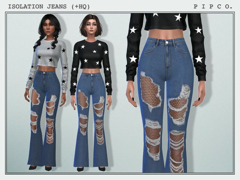 Isolation Jeans 1 Isolation Jeans Sims 4 CC