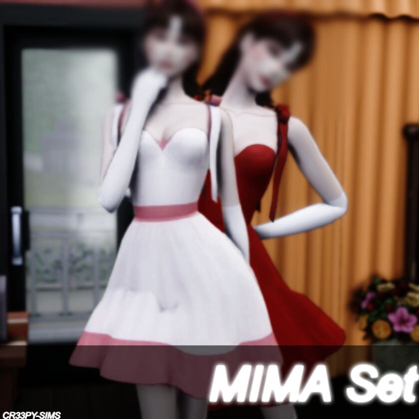 Mima Set 1 Mima Set Sims 4 CC