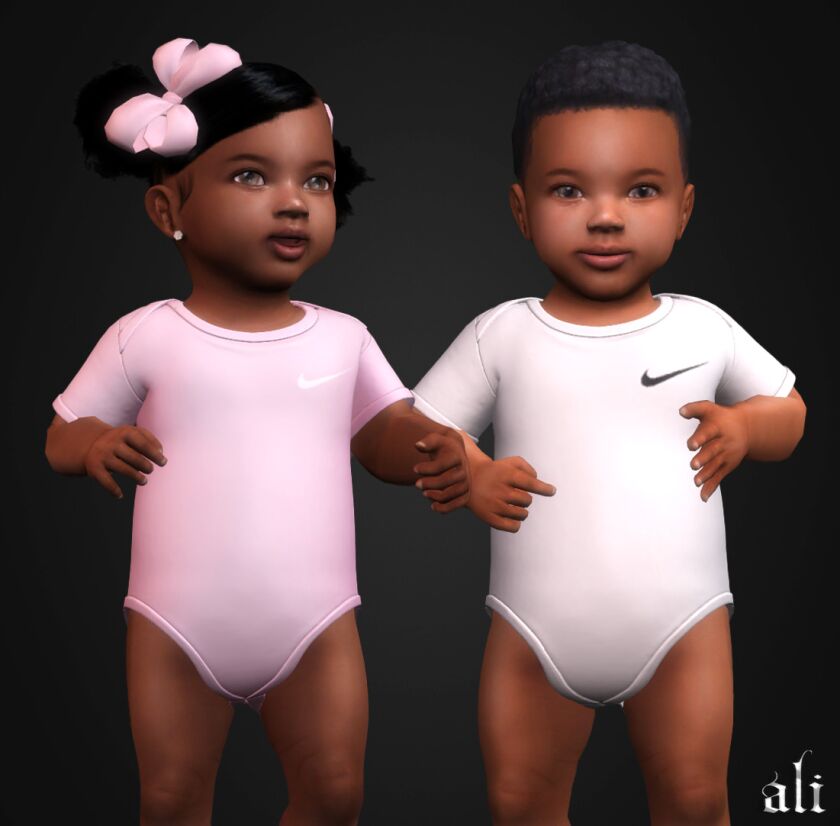 Nike Bodysuit (Infant) 1 Nike Bodysuit (Infant) Sims 4 CC