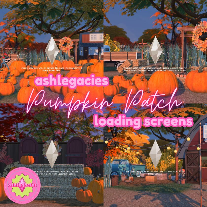 Pumpkin Patch Loading Screens 1 Pumpkin Patch Loading Screens Sims 4 CC