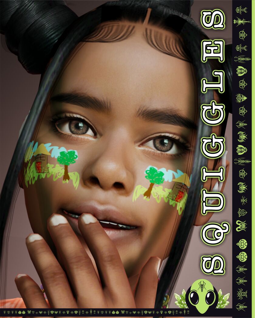 Squiggles Face Paint 3 sims 4 cc squiggles face paint tsr exclusive 5