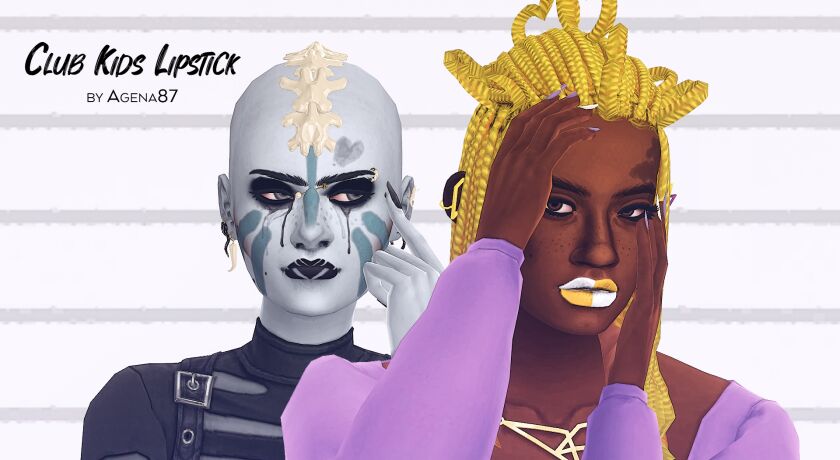 Club Kids Lipstick 1 Club Kids Lipstick Sims 4 CC