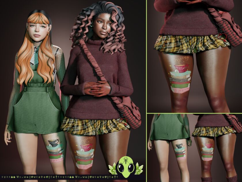Vivenne Tattoo 5 sims 4 cc vivenne tattoo tsr exclusive 2