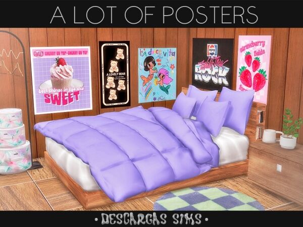 A Lot of Posters 1 A Lot of Posters Sims 4 CC