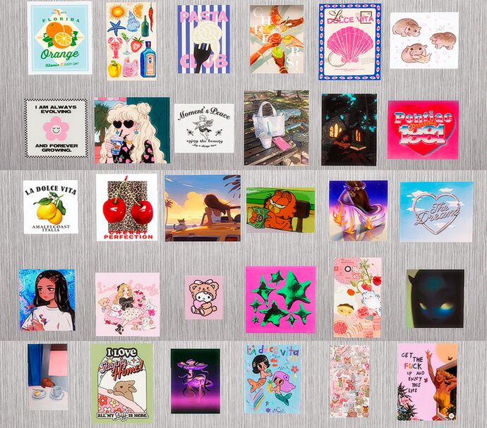 A Lot of Posters 3 sims 4 cc a lot of posters 2