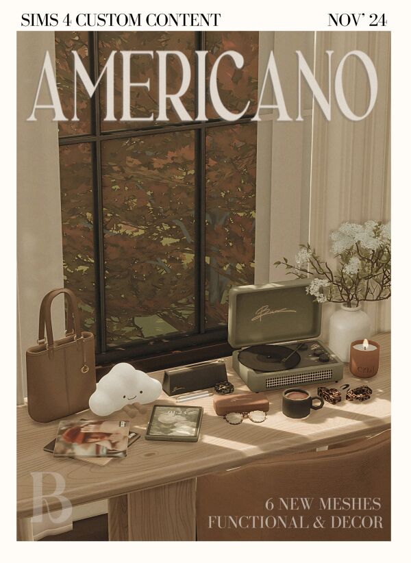 Americano - A Sims 4 Custom Content Collection 1 Americano – A Sims 4 Custom Content Collection Sims 4 CC