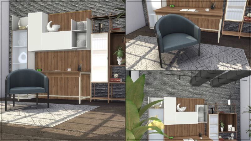 sims 4 cc artvitalex groton office study room 3