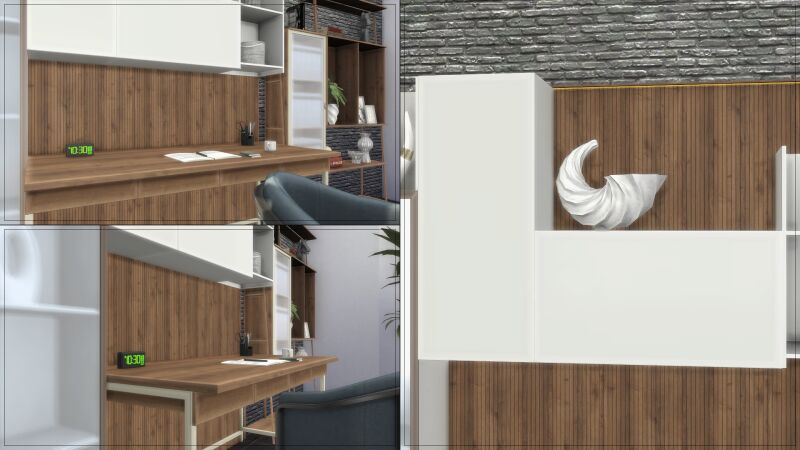 sims 4 cc artvitalex groton office study room 4