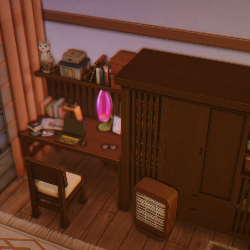 Stunning Asian Townhouse in Mt. Komorebi 5 sims 4 cc asian townhouse by lollisimsi 5