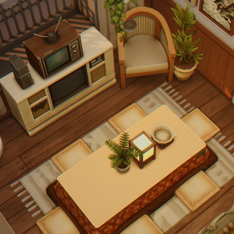 Stunning Asian Townhouse in Mt. Komorebi 4 sims 4 cc asian townhouse by lollisimsi 8