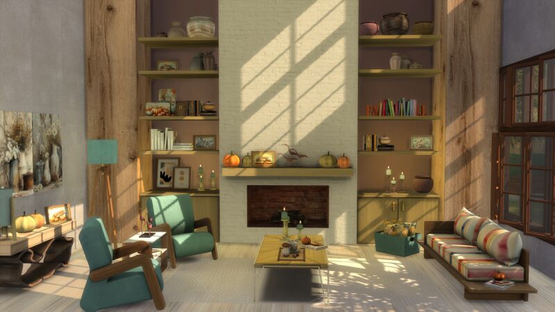Autumn Home By Kardofe 7 sims 4 cc autumn home by kardofe 2