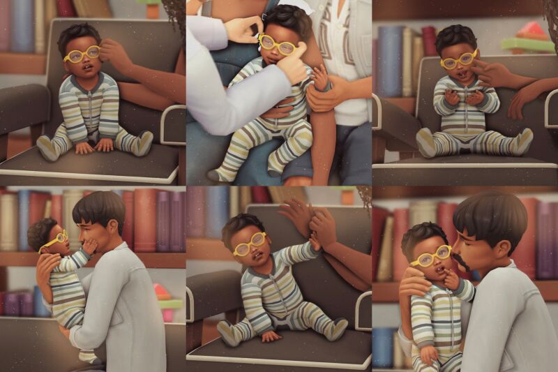 Baby's First Glasses Posepack 2 sims 4 cc babys first glasses posepack by legacythesims 2
