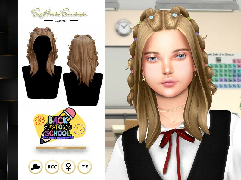 Julieta Hairstyle 1 Julieta Hairstyle Sims 4 CC