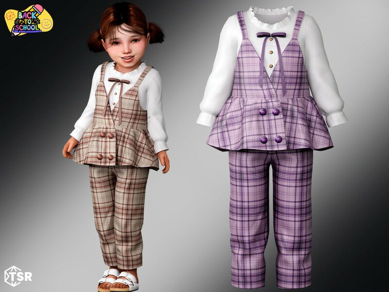 Adorable Toddler Formal Outfit for Back to School 1 Adorable Toddler Formal Outfit for Back to School Sims 4 CC