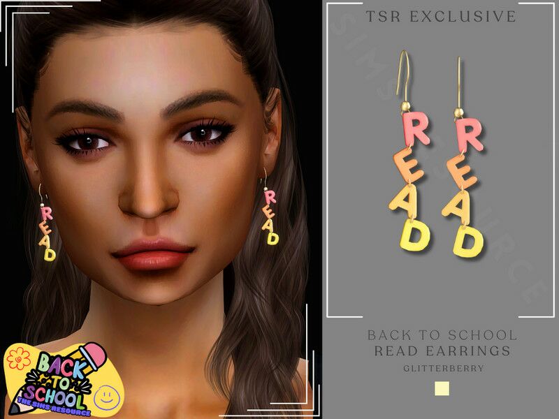 Stylish Back To School Earrings for New Teachers 1 Stylish Back To School Earrings for New Teachers Sims 4 CC