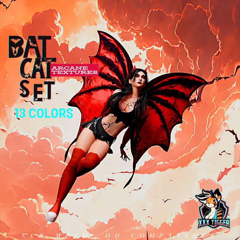 Bat Cat Set 3 sims 4 cc bat cat set 6