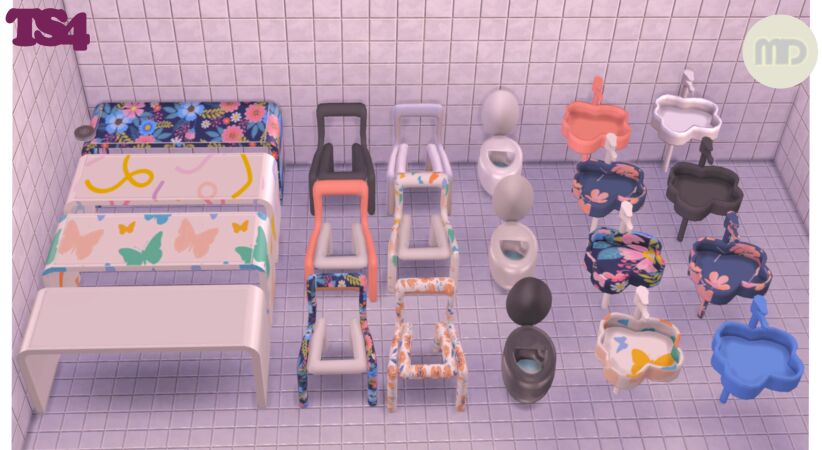 Stylish Bathroom Set by MimiDarling 4 sims 4 cc bathroom set by mimidarling 3