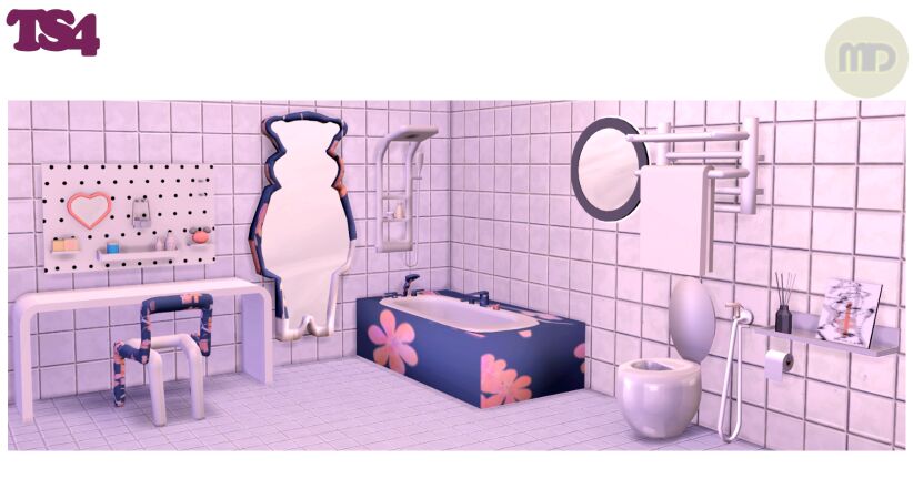 Stylish Bathroom Set by MimiDarling 3 sims 4 cc bathroom set by mimidarling 6