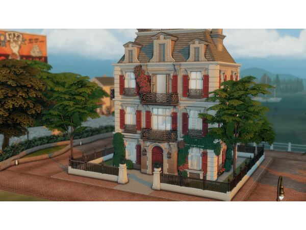 Stunning Red Townhouse by Bojanasimsyt 1 Stunning Red Townhouse by Bojanasimsyt Sims 4 CC