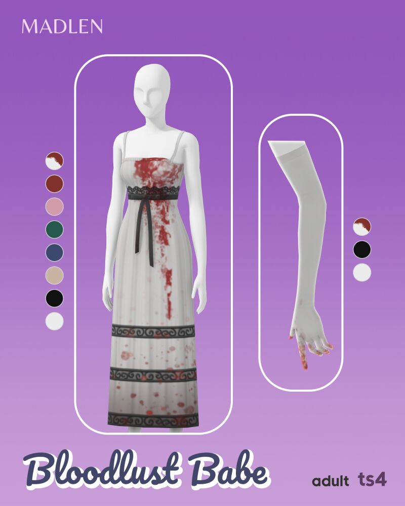 Bloodlust Babe Set by Madlen 5 sims 4 cc bloodlust babe set by madlen 2