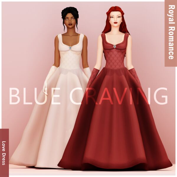 Elegant Love Royal Dress 1 Elegant Love Royal Dress Sims 4 CC