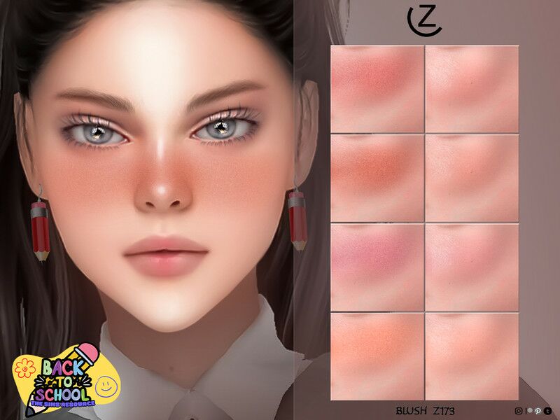 Blush Z173 By Zenx 1 Blush Z173 By Zenx Sims 4 CC