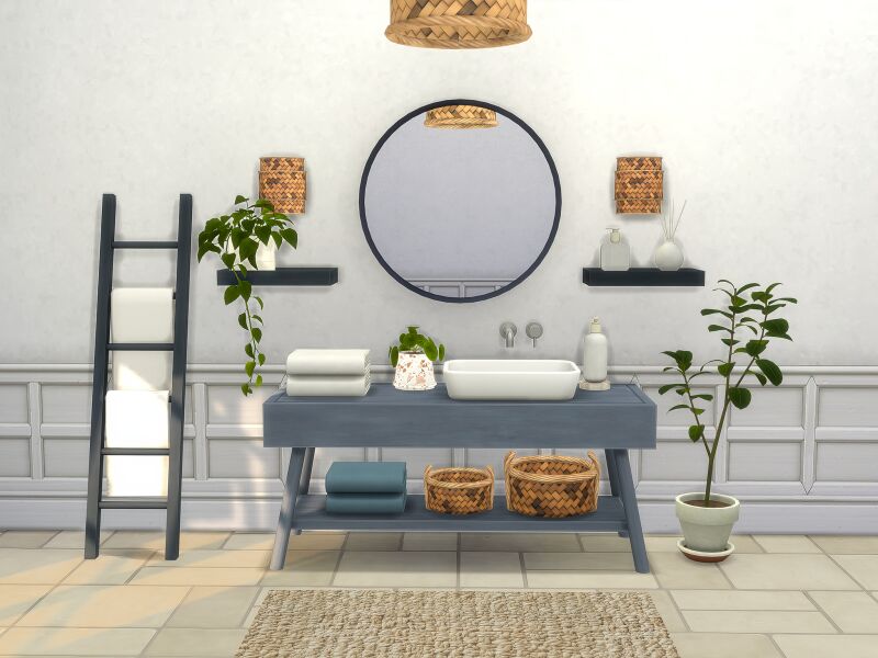 Stunning Boho Bathroom Inspiration 3 sims 4 cc boho bathroom by comiko 2