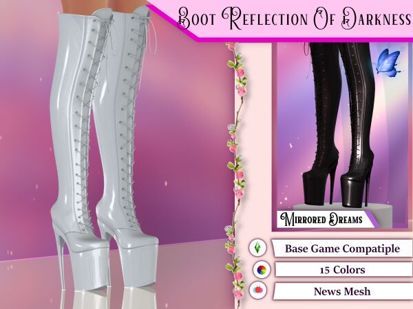 Step Into Darkness with Free Boots! 1 Step Into Darkness with Free Boots! Sims 4 CC