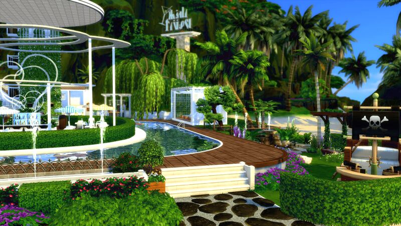 Breath Beach Cafe 9 sims 4 cc breath beach cafe no cc 3
