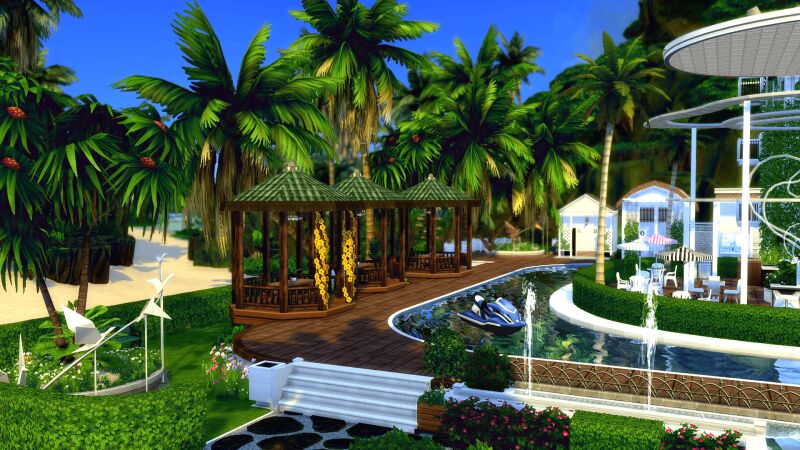 Breath Beach Cafe 6 sims 4 cc breath beach cafe no cc 5