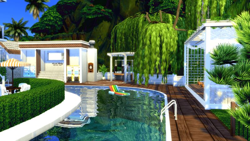 Breath Beach Cafe 5 sims 4 cc breath beach cafe no cc 7