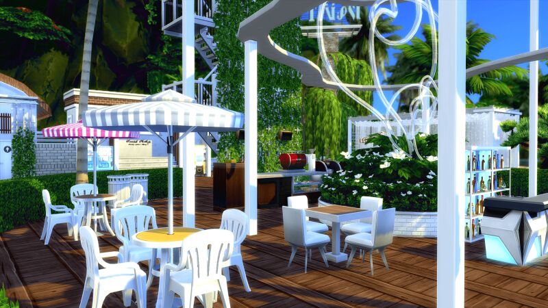 Breath Beach Cafe 2 sims 4 cc breath beach cafe no cc 9