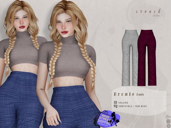 Bronte SET - Stylish Pants for Sims 1 Bronte SET – Stylish Pants for Sims Sims 4 CC