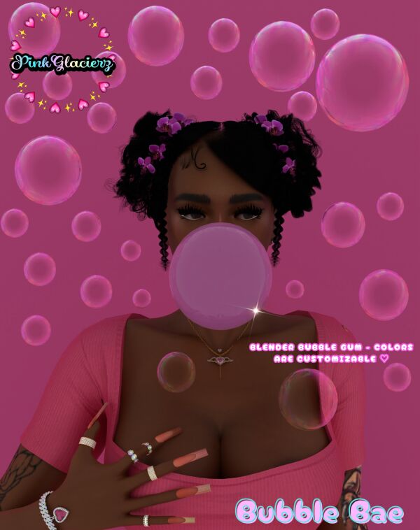 Bubble BAE | Blender Vers. By Pinkglacierz 1 Bubble BAE | Blender Vers. By Pinkglacierz Sims 4 CC