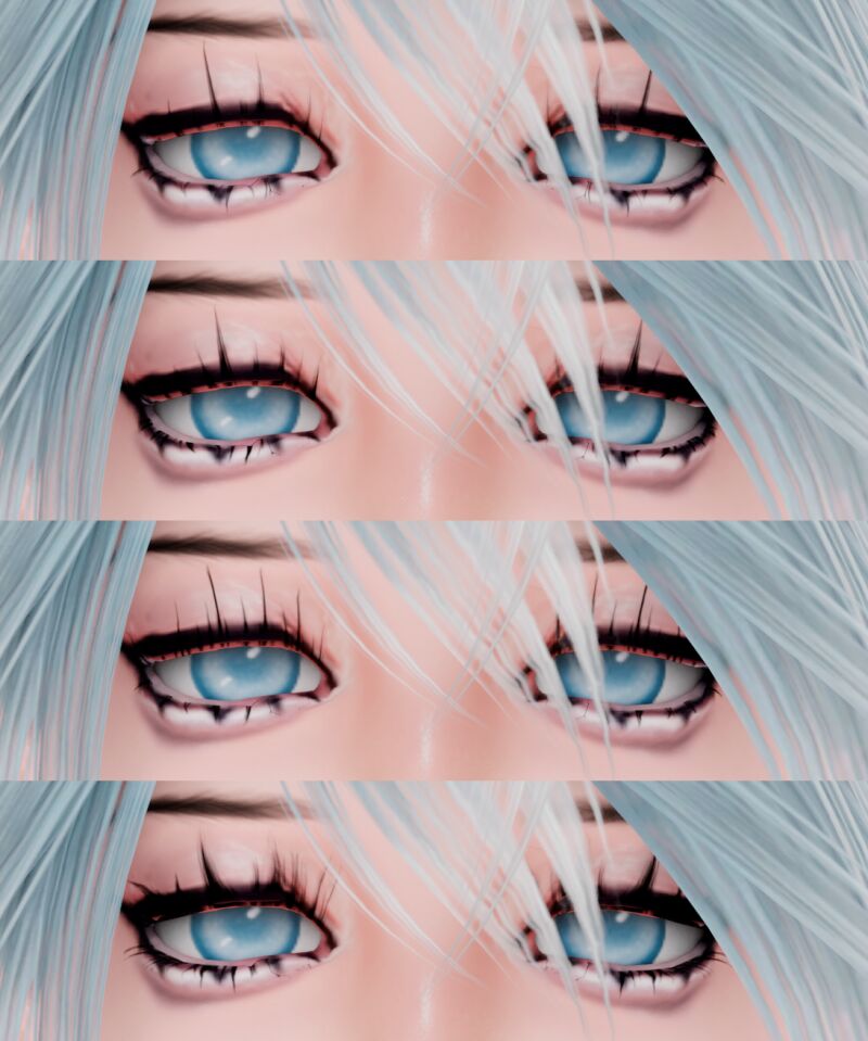 Bunny 3D Eyelashes 2 sims 4 cc bunny 3d eyelashes 2