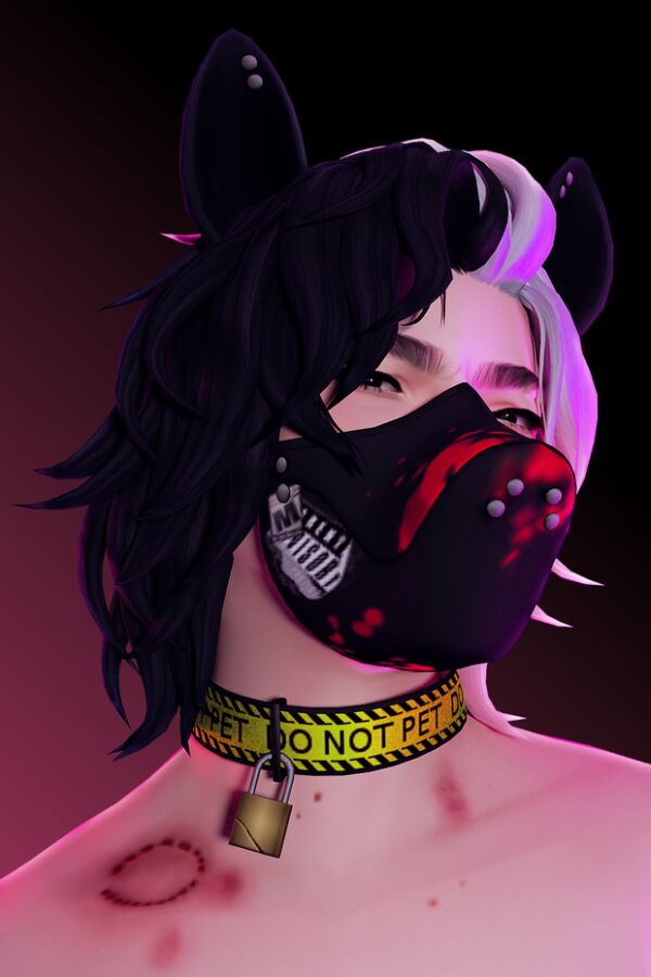 Caution Collars by Saruin 1 Caution Collars by Saruin Sims 4 CC