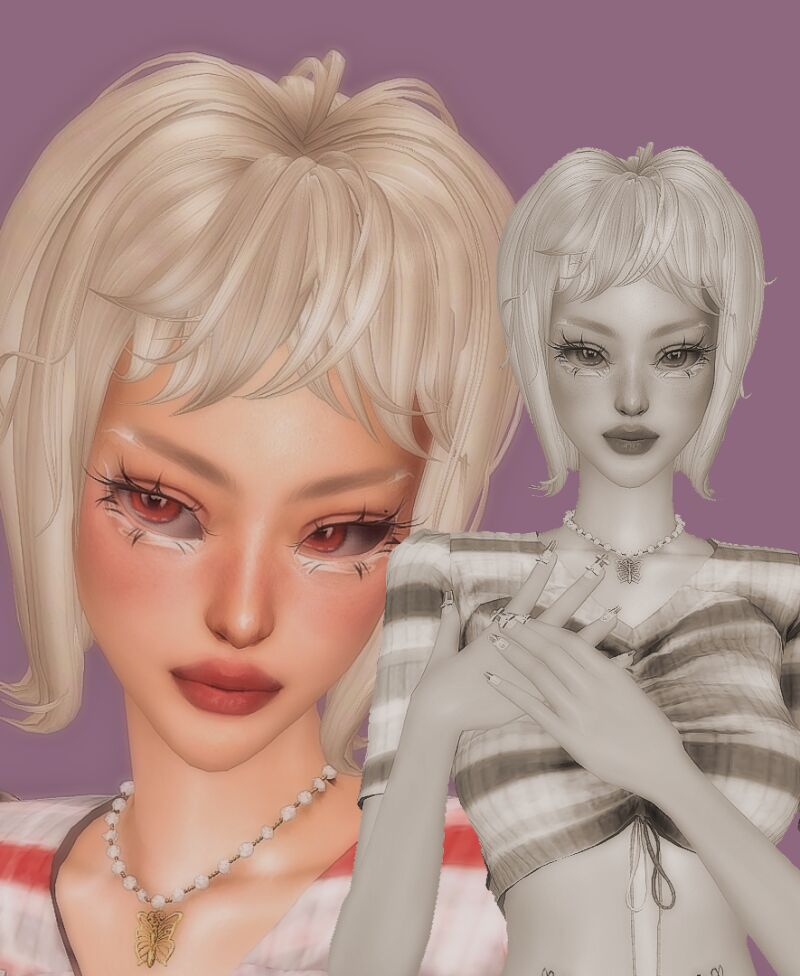 Cemelss Dehlia Hair 2 sims 4 cc cemelss dehlia hair 2