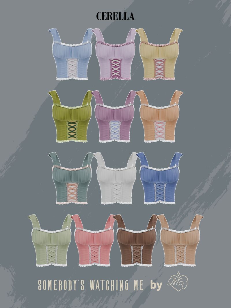 Cerella Top By Miss.Valentine 2 sims 4 cc cerella top by miss valentine 2