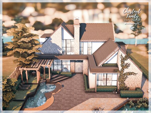Chestnut Family Home: No CC Creation 1 Chestnut Family Home: No CC Creation Sims 4 CC