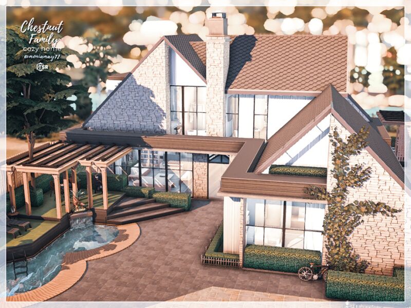 Chestnut Family Home: No CC Creation 7 sims 4 cc chestnut family home no cc by moniamay72 2