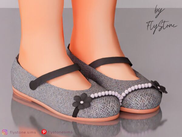 Stylish Child Ballet Flats by Flystone 1 Stylish Child Ballet Flats by Flystone Sims 4 CC