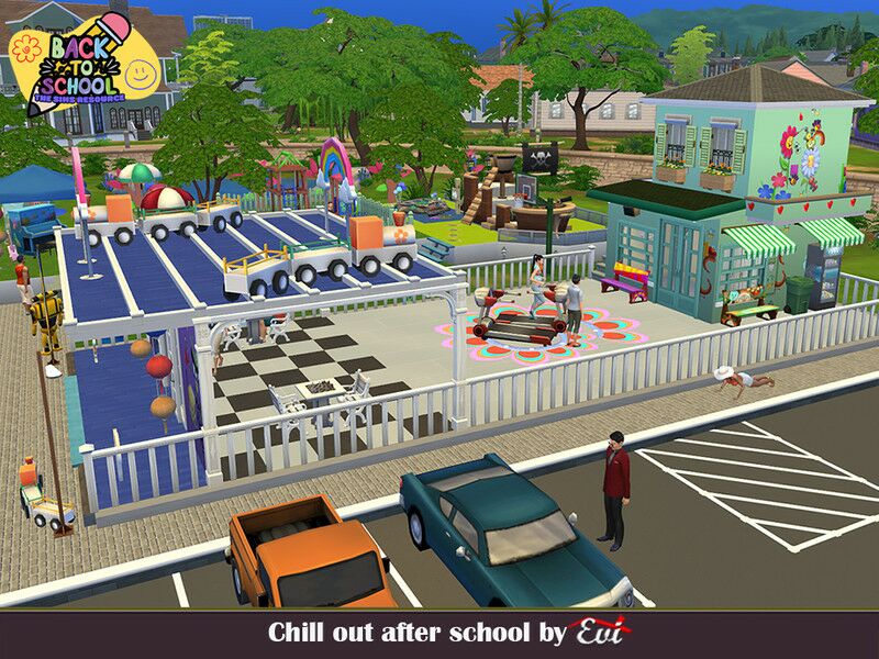 Chill OUT After School By EVI 1 Chill OUT After School By EVI Sims 4 CC