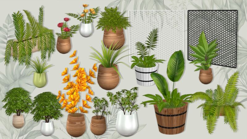 Chlorophyll Plants by Simcredible! 6 sims 4 cc chlorophyll plants by simcredible 3