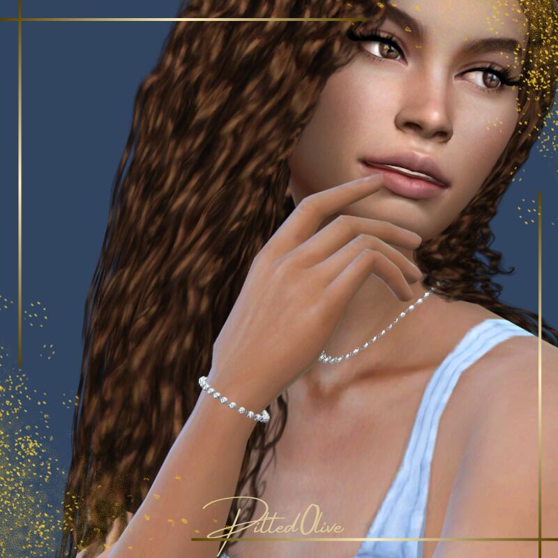 Chrissy Necklace And Bracelet 1 Chrissy Necklace And Bracelet Sims 4 CC