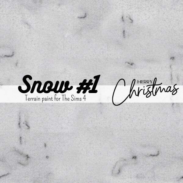 Christmas 2022 - Snow #1 Terrain Paint 1 Christmas 2022 – Snow #1 Terrain Paint Sims 4 CC