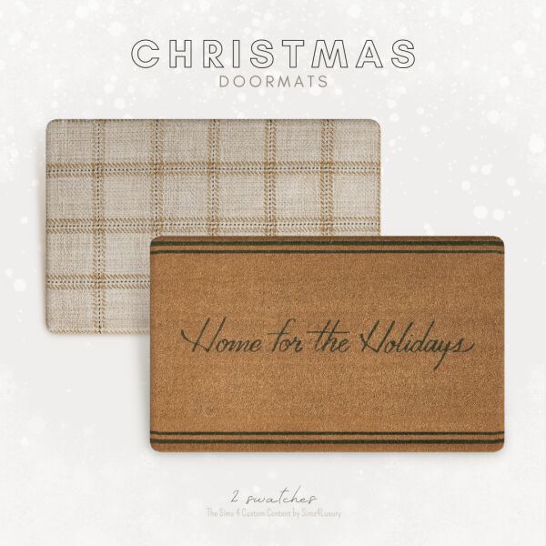 Christmas 2023 - Doormats By Sims4Luxury 1 Christmas 2023 – Doormats By Sims4Luxury Sims 4 CC