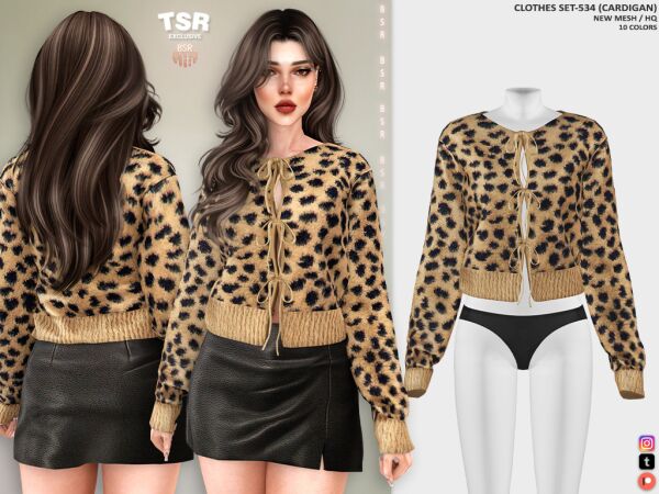 Stylish Cardigan Set for The Sims 1 Stylish Cardigan Set for The Sims Sims 4 CC