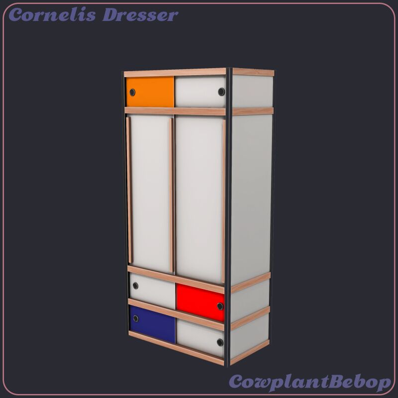 Stylish Cornelis Dresser for Your Bedroom 2 sims 4 cc cornelis dresser 2